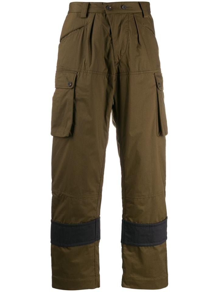 Ziggy Chen Cargo Pocket Trousers - Green