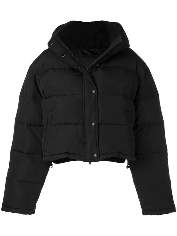 Wardrobe. Nyc Cropped Puffer Jacket - Black