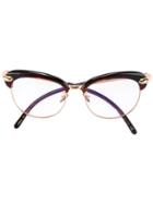 Pomellato Oversized Frame Glasses, Black, Acetate/metal