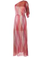 Cecilia Prado - One Shoulder Knit Dress - Women - Viscose - P, Pink/purple, Viscose