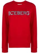 Iceberg Microstud Logo Sweatshirt - Red