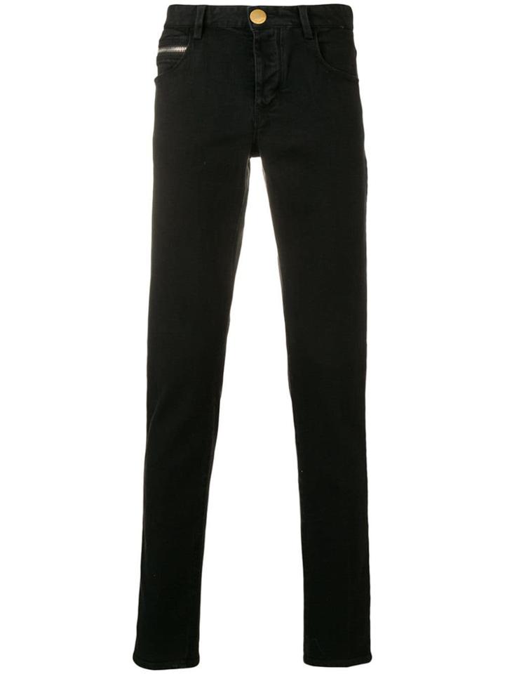 Emporio Armani Logo Patch Jeans - Black