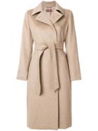 Max Mara Studio Emerson Belted Coat - Nude & Neutrals