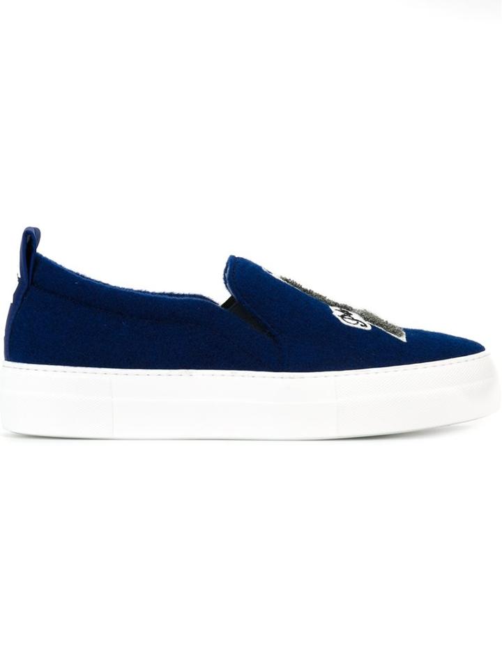 Joshua Sanders 'eiffel Tower' Slip-on Sneakers