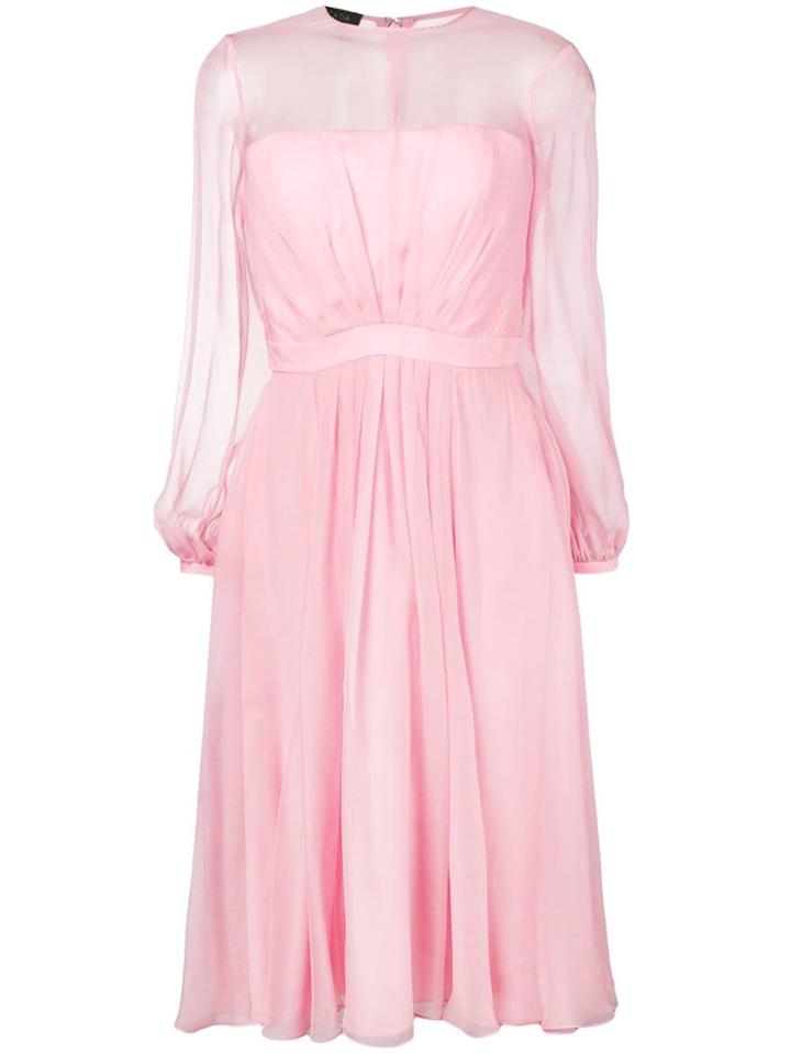 Escada Gathered Front Dress - Pink
