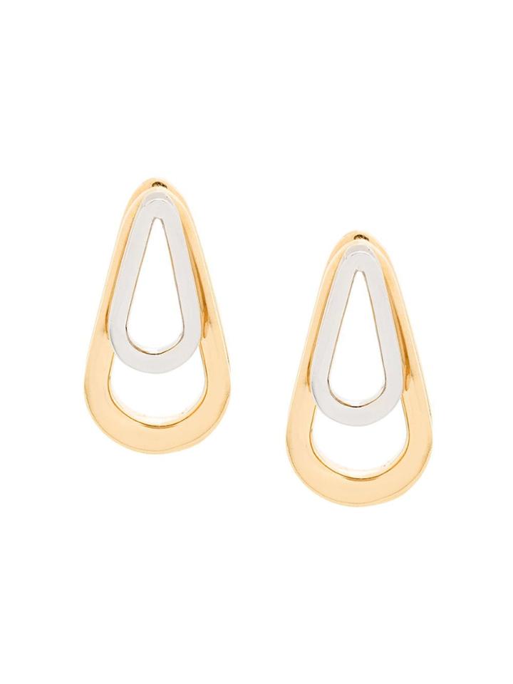 Annelise Michelson Medium Double Ellipse Earrings - Gold