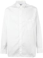 Yohji Yamamoto H-trans S Big Chain Stitch Shirt, Men's, Size: 4, White, Cotton