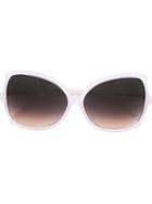 Linda Farrow Oversized Sunglasses, Women's, White, Acetate