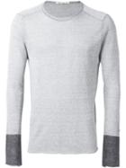 Transit Crew Neck Sweater, Men's, Size: Xl, Grey, Linen/flax/polyamide