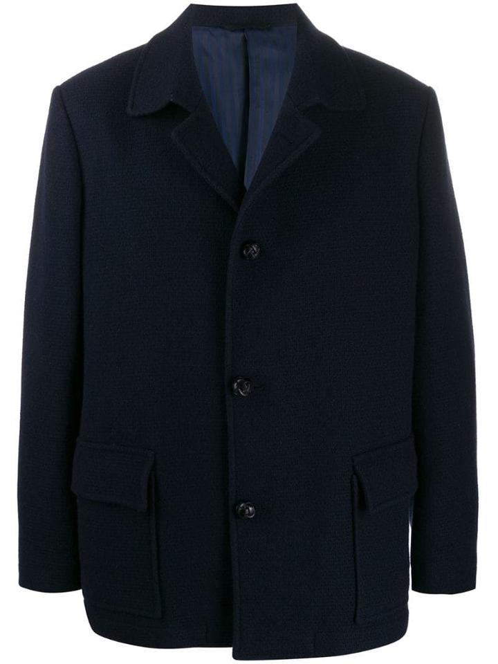 Mp Massimo Piombo Boxy Fit Jacket - Blue