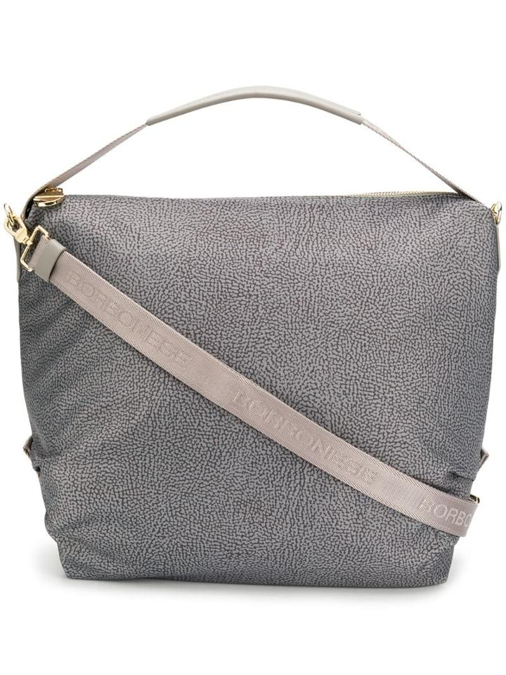 Borbonese Large Hobo Bag - Grey