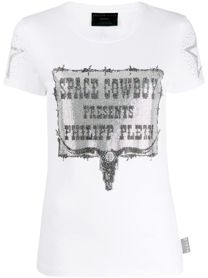 Philipp Plein Space Cowboy Print T-shirt - White