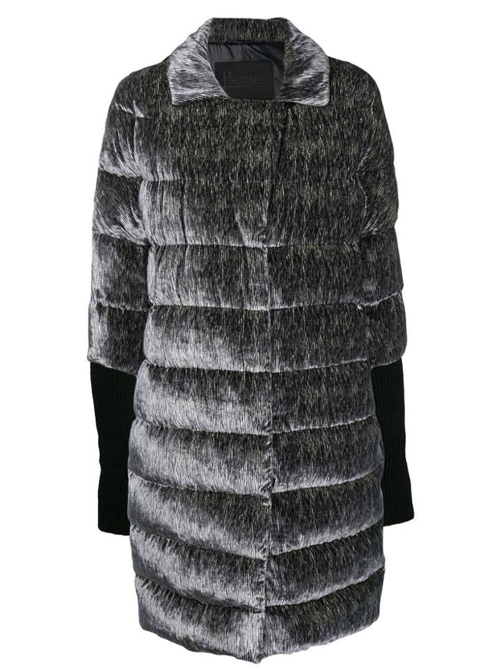 Herno Padded Oversized Coat - Black
