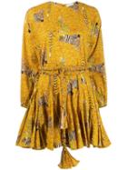 Rhode Resort Zebra Print Dress - Yellow
