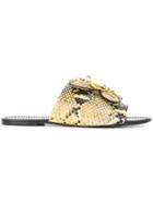 Antonio Marras Floral Appliqué Sandals - Yellow & Orange