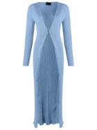 Andrea Bogosian Knit Cardi-coat, Women's, Size: P, Blue, Viscose/polyamide