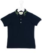 Gucci Kids Snake Polo Shirt, Boy's, Size: 6 Yrs, Blue