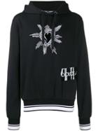 Dolce & Gabbana Embroidered Heart Hoodie - Black