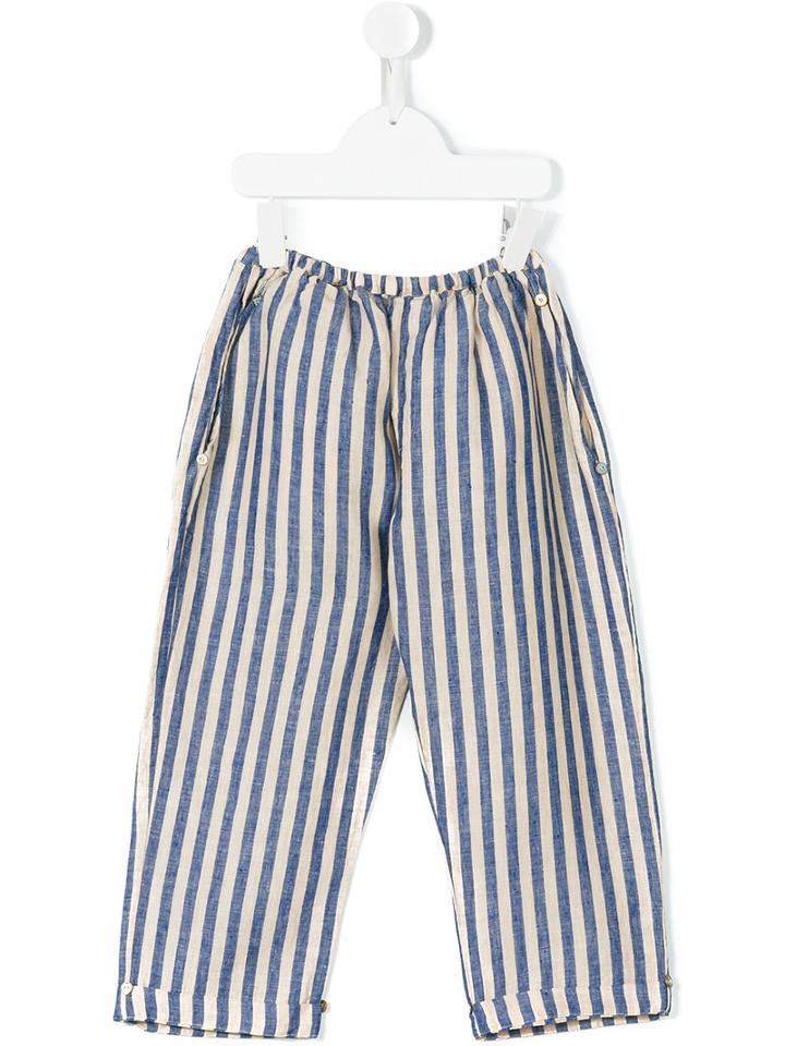 Pero Kids Striped Trousers, Girl's, Size: 7 Yrs, Blue