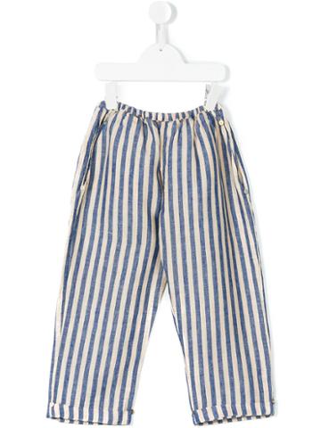 Pero Kids Striped Trousers, Girl's, Size: 7 Yrs, Blue