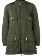 Moncler 'seriole' Jacket, Women's, Size: 1, Green, Polyamide/polyester/cotton