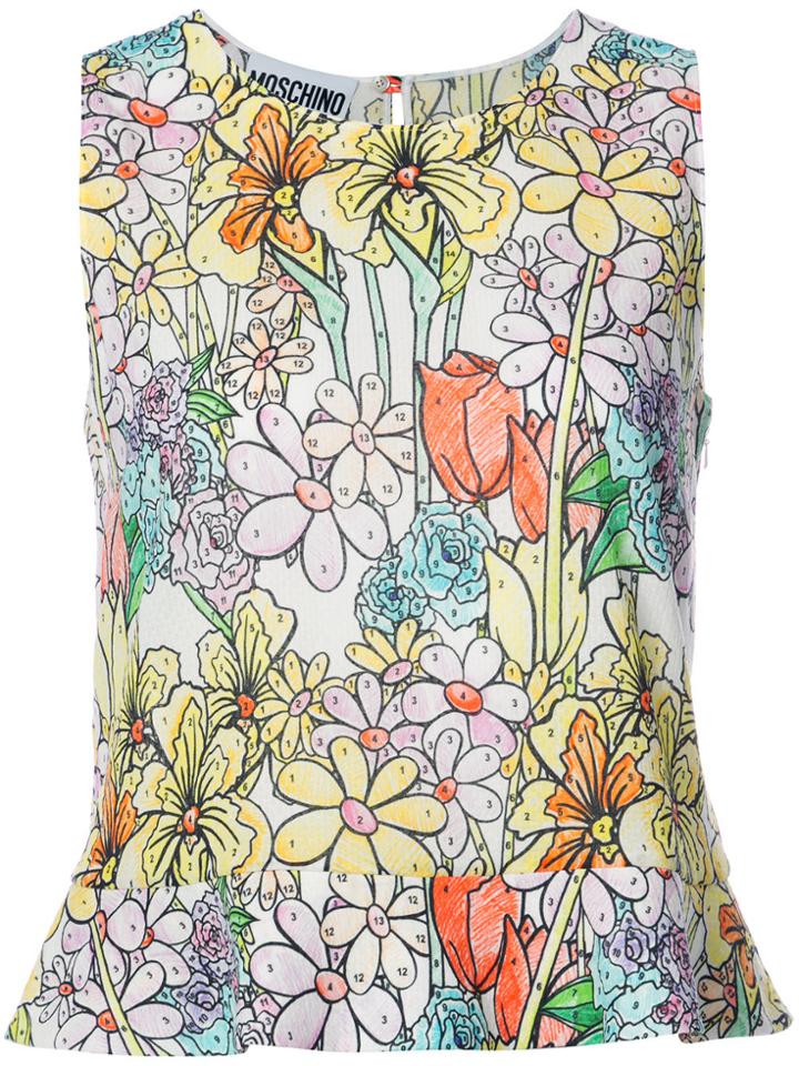 Moschino Paint By Number Print Blouse - Multicolour
