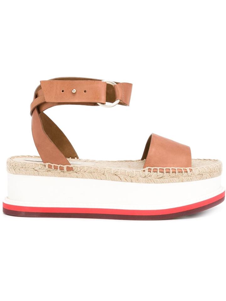 Stella Mccartney Flatform Sandals - Brown
