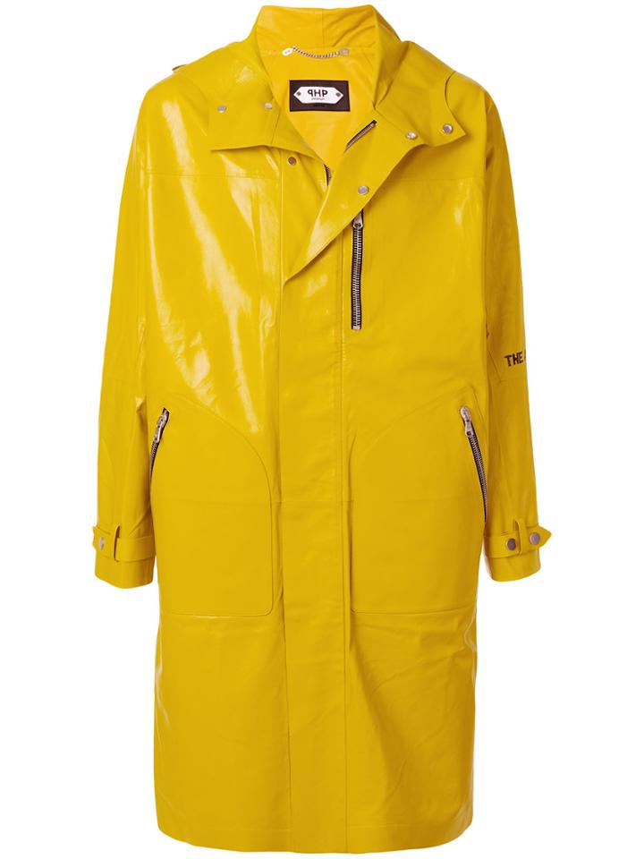 Pihakapi Boxy Raincoat - Yellow & Orange