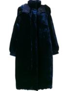 Stella Mccartney 'marcelline' Parka, Women's, Size: 40, Blue, Viscose/silk/polyester