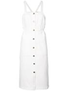 Apiece Apart Apron-style Button Dress - White
