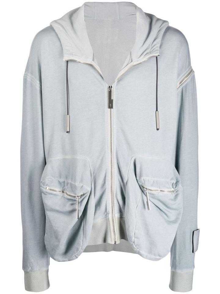 A-cold-wall* Oversized Zipped Hoodie - Grey