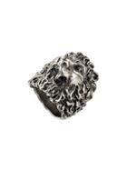 Gucci Ring With Lion Head - Silver