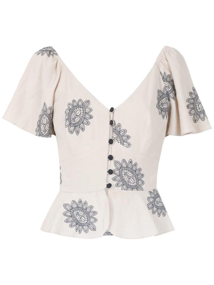 Martha Medeiros Mandacaru Greta Cropped Top - Neutrals