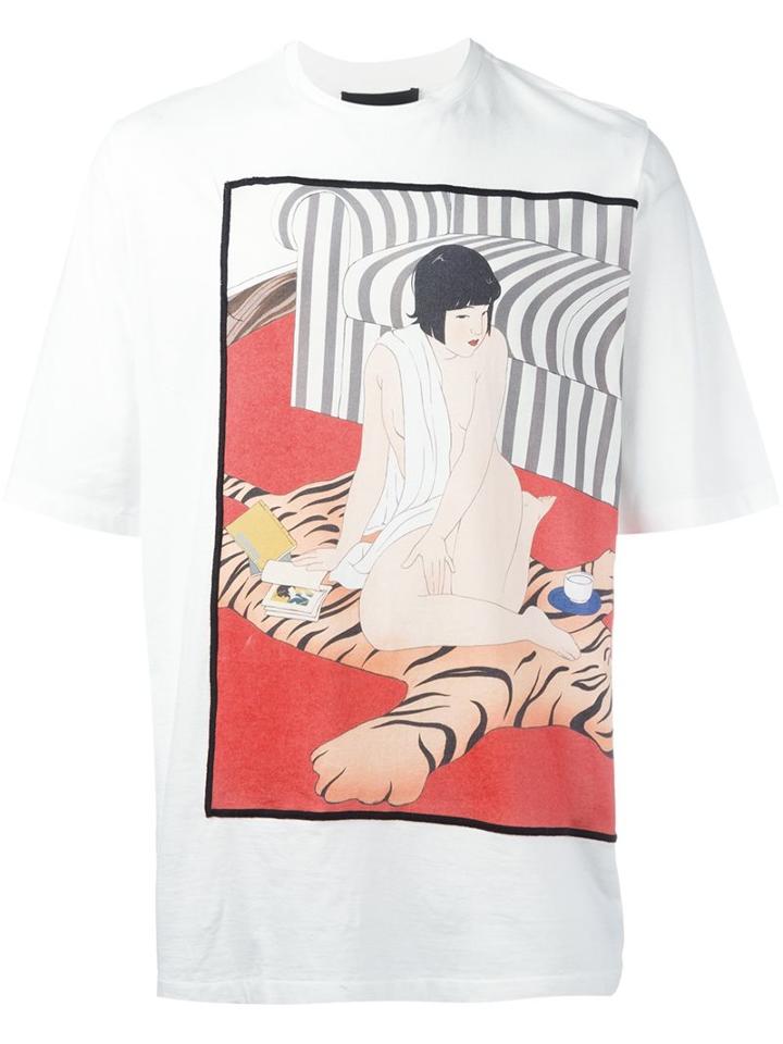 3.1 Phillip Lim Woman On Tiger Print T-shirt