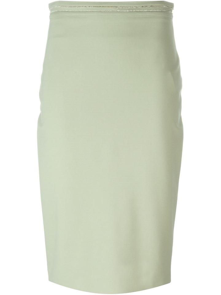 Givenchy Frayed Pencil Skirt