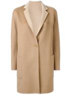 Max Mara One Button Coat, Women's, Size: 44, Nude/neutrals, Cashmere/wool