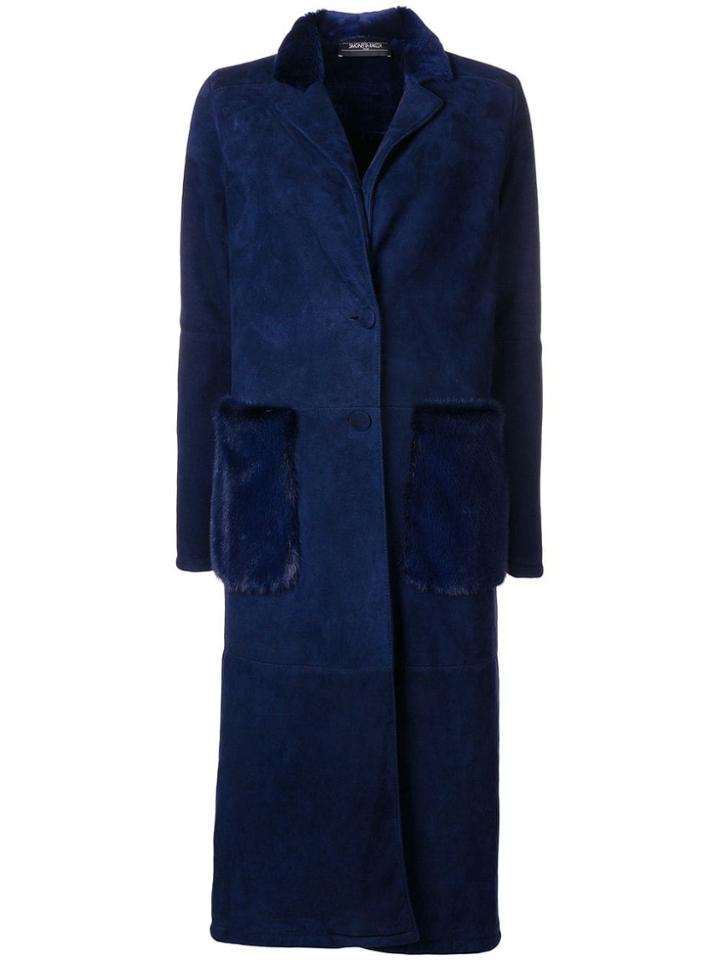 Simonetta Ravizza Classic Single-breasted Coat - Blue