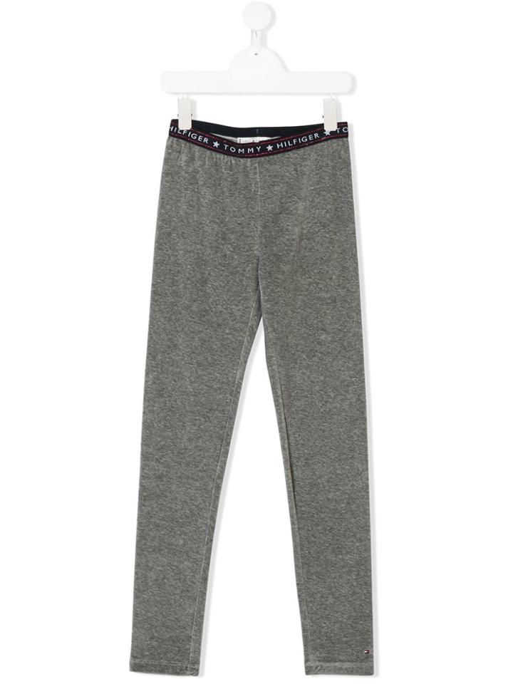 Tommy Hilfiger Junior Teen Fitted Logo Leggings - Grey