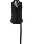 Ann Demeulemeester Lightlaine Waistcoat, Women's, Size: 38, Black, Cotton/virgin Wool