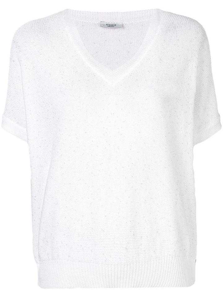 Peserico Knitted T-shirt - White
