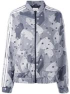Adidas Originals - Graphic Print Track Jacket - Women - Polyester - 44, Black, Polyester