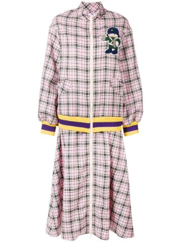 Ultràchic Soldier Patch Tartan Dress - Pink