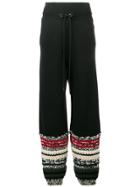 Sonia Rykiel Chunky Knit Jogging Trousers - Black