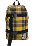 Mcq Alexander Mcqueen Plaid Logo Backpack - Yellow & Orange