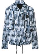 Versus Safety Pin Printed Jacket - Blue