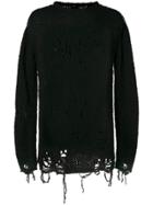 Thom Krom Holey Knit Jumper - Black