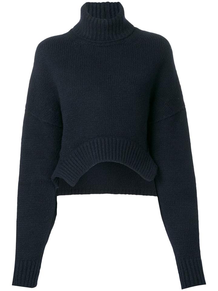 Golden Goose Deluxe Brand Curved Hem Jumper - Blue