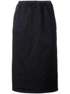 Comme Des Garçons Comme Des Garçons Elasticated Waist Midi Skirt, Women's, Size: Small, Blue, Polyester