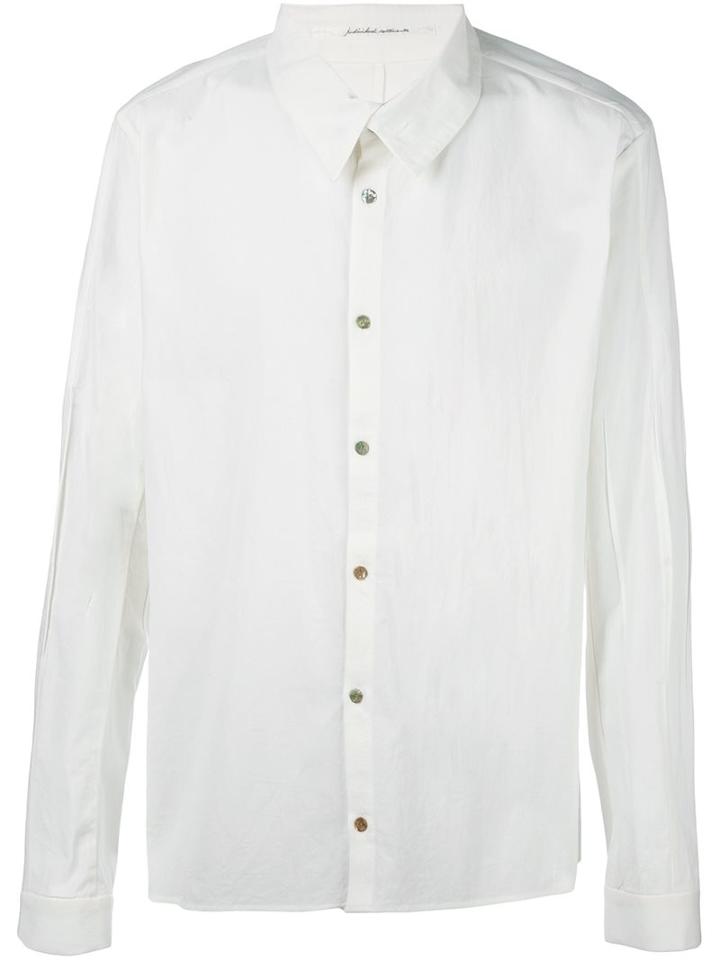 Individual Sentiments Woven High Neck Shirt