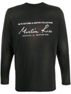 Martine Rose Logo Print Jersey Top - Black